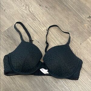 Black cheetah print Bra